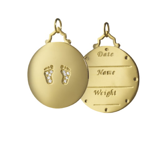 Yellow Gold BabyFeet "Footprints"